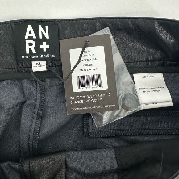 Alp N Rock Women’s Claren Faux Leather Bootcut Pants Size XL High Waist Black - Picture 3 of 14